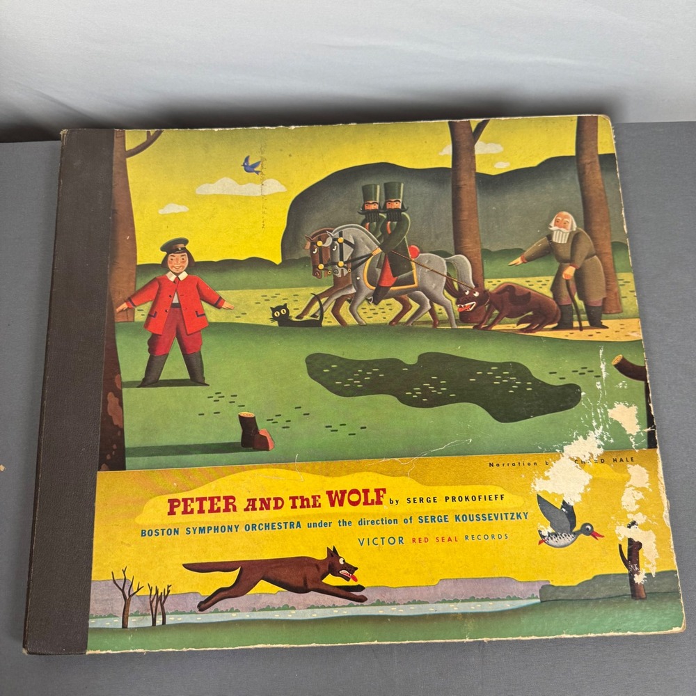 Victor Red Seal Records Peter and the Wolf‎ Boston Symphony Album COVER ONLY